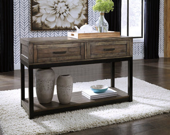 Johurst Sofa/Console Table - World Furniture Gallery (Newark, CA)