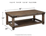 Danell Ridge Coffee Table - World Furniture Gallery (Newark, CA)