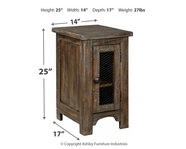 Danell Ridge Chairside End Table - World Furniture Gallery (Newark, CA)