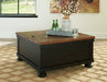 Valebeck Coffee Table with Lift Top - World Furniture Gallery (Newark, CA)