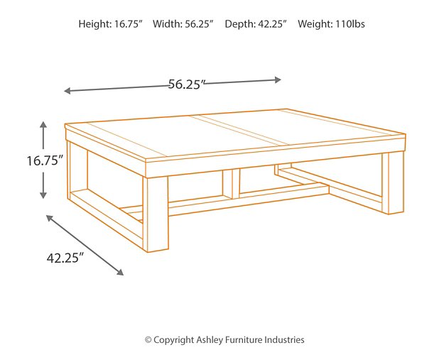 Watson Coffee Table - World Furniture Gallery (Newark, CA)