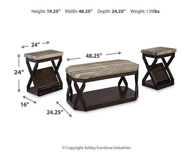 Radilyn Table (Set of 3) - World Furniture Gallery (Newark, CA)