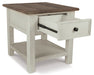 Bolanburg Chairside End Table with USB Ports & Outlets - World Furniture Gallery (Newark, CA)