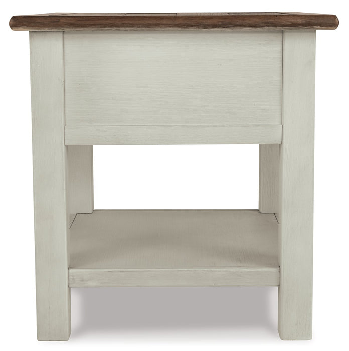 Bolanburg Chairside End Table with USB Ports & Outlets - World Furniture Gallery (Newark, CA)