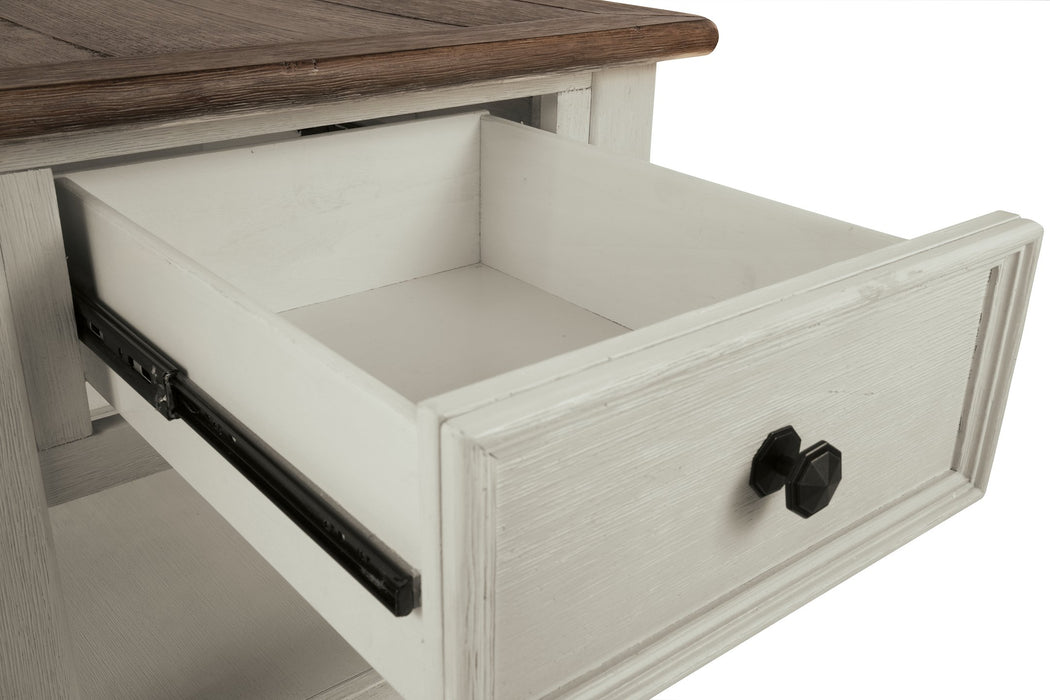 Bolanburg Chairside End Table with USB Ports & Outlets - World Furniture Gallery (Newark, CA)