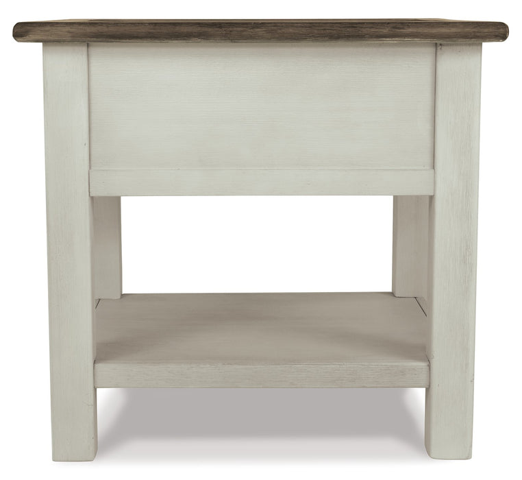 Bolanburg Chairside End Table with USB Ports & Outlets - World Furniture Gallery (Newark, CA)