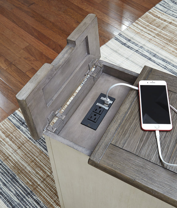 Bolanburg Chairside End Table with USB Ports & Outlets - World Furniture Gallery (Newark, CA)