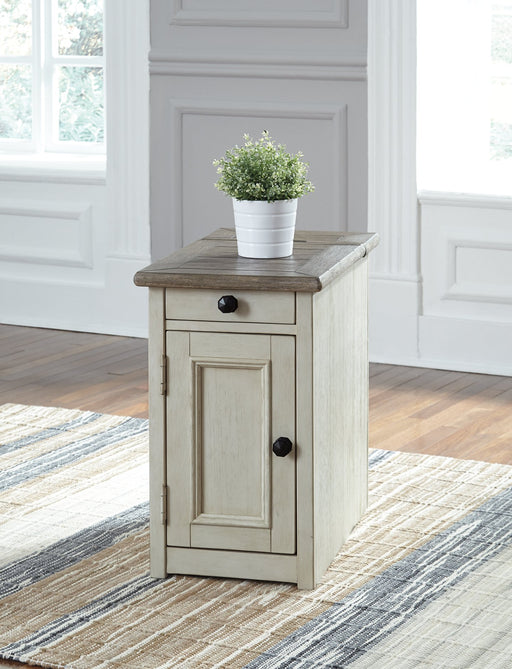 Bolanburg Chairside End Table with USB Ports & Outlets - World Furniture Gallery (Newark, CA)