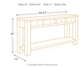 Gavelston Sofa/Console Table - World Furniture Gallery (Newark, CA)