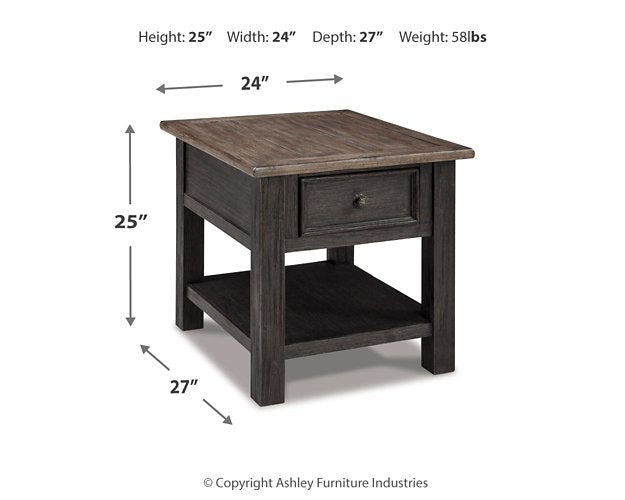 Tyler Creek End Table - World Furniture Gallery (Newark, CA)