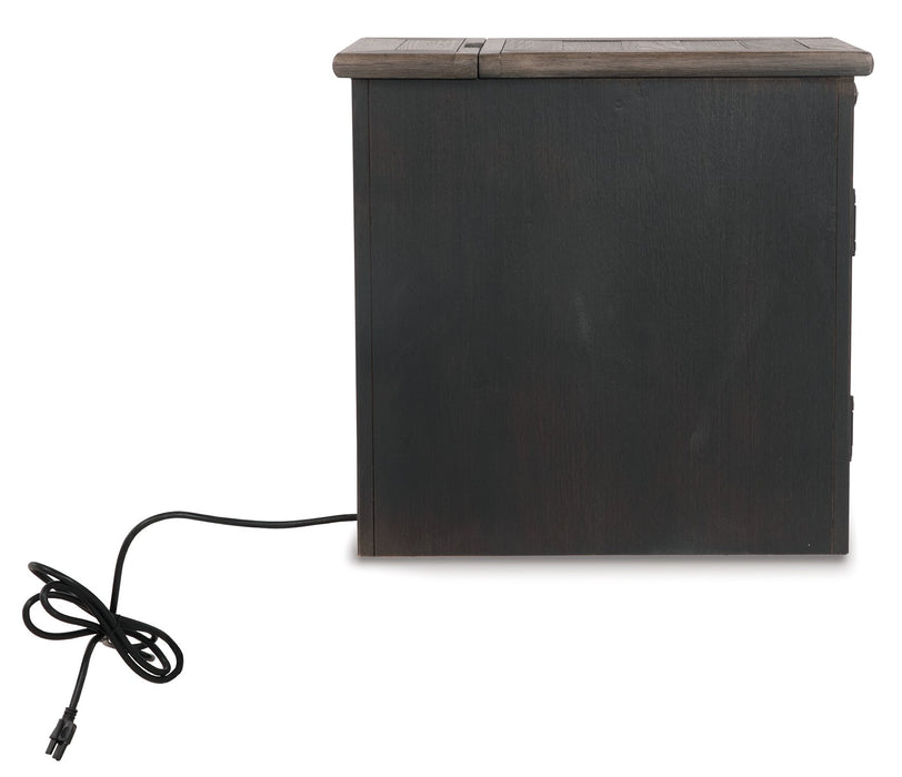 Tyler Creek Chairside End Table with USB Ports & Outlets - World Furniture Gallery (Newark, CA)