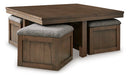 Boardernest Coffee Table with 4 Stools - World Furniture Gallery (Newark, CA)