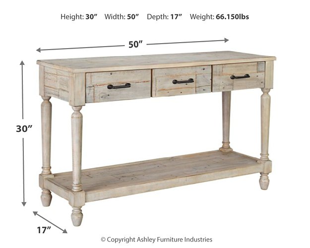 Shawnalore Sofa/Console Table - World Furniture Gallery (Newark, CA)