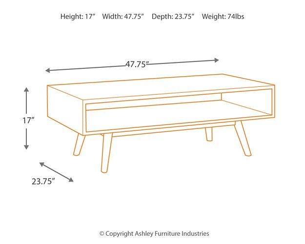 Kisper Coffee Table - World Furniture Gallery (Newark, CA)