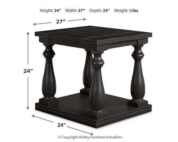 Mallacar End Table - World Furniture Gallery (Newark, CA)