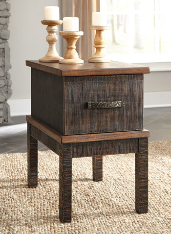 Stanah Chairside End Table with USB Ports & Outlets - World Furniture Gallery (Newark, CA)