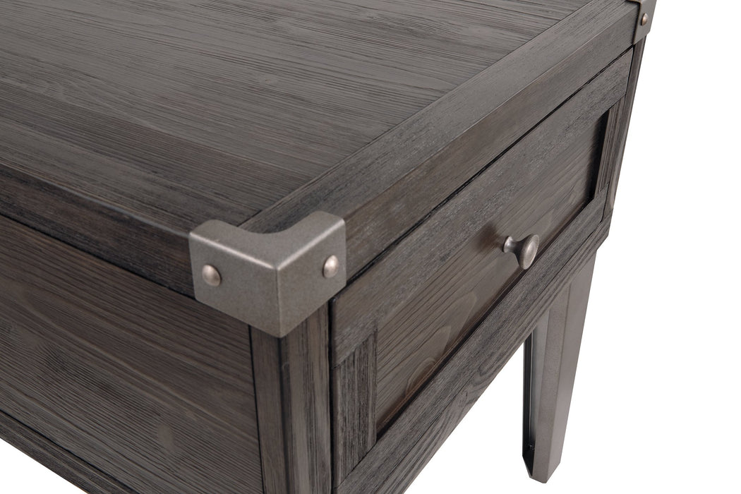 Todoe End Table with USB Ports & Outlets - World Furniture Gallery (Newark, CA)