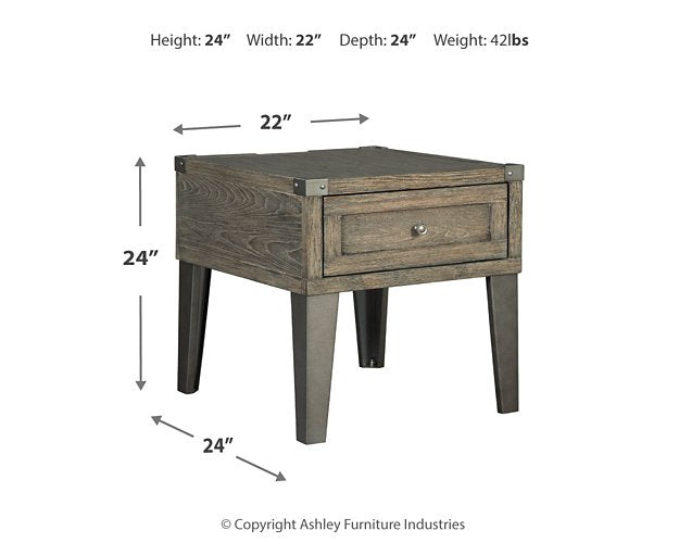 Chazney End Table - World Furniture Gallery (Newark, CA)