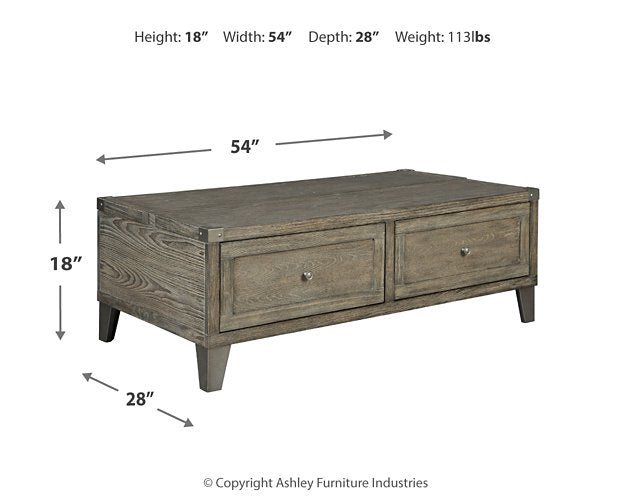 Chazney Coffee Table with Lift Top - World Furniture Gallery (Newark, CA)