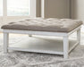 Kanwyn Upholstered Ottoman Coffee Table - World Furniture Gallery (Newark, CA)