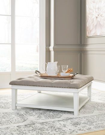 Kanwyn Upholstered Ottoman Coffee Table - World Furniture Gallery (Newark, CA)