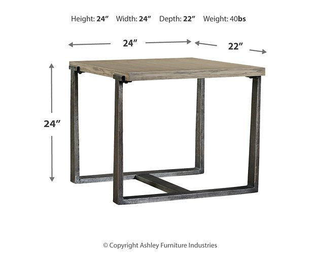 Dalenville End Table - World Furniture Gallery (Newark, CA)