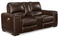 Alessandro Power Reclining Loveseat with Console - World Furniture Gallery (Newark, CA)