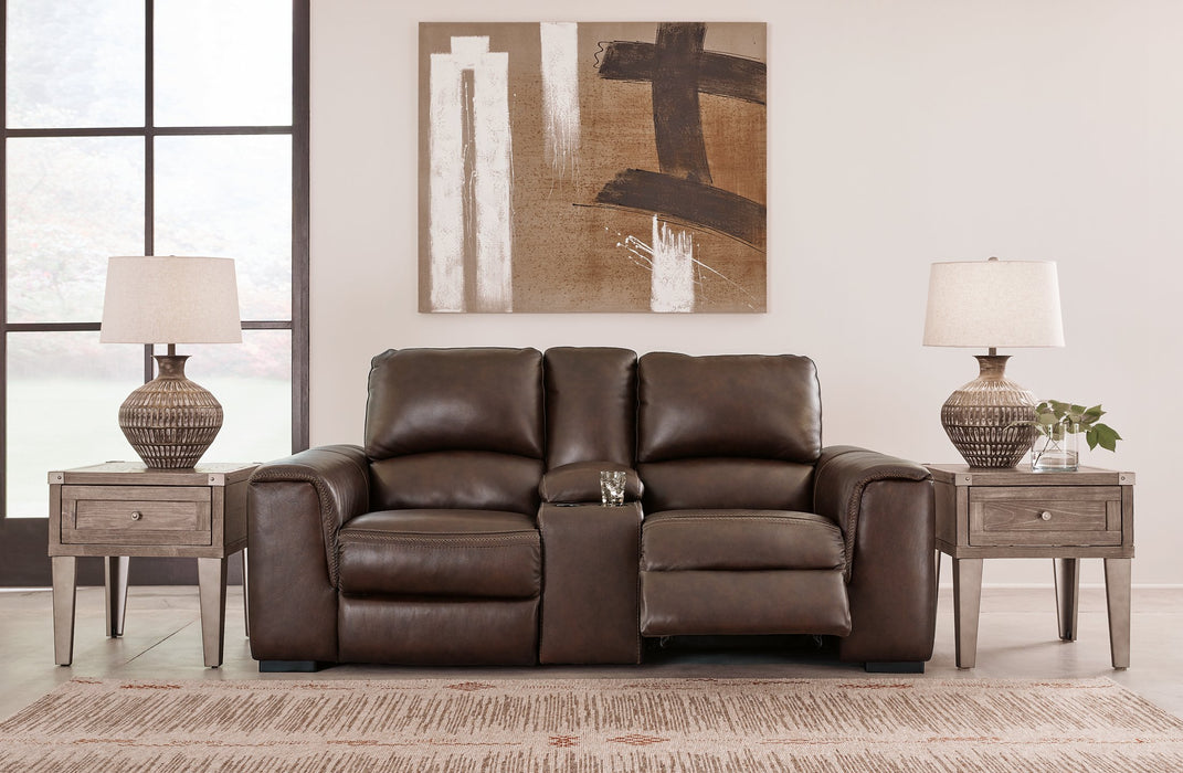 Alessandro Power Reclining Loveseat with Console - World Furniture Gallery (Newark, CA)