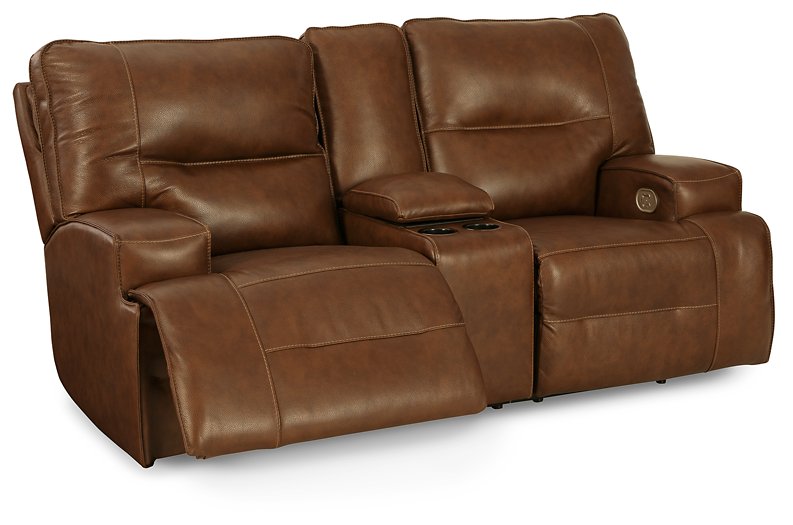 Francesca Power Reclining Loveseat with Console - World Furniture Gallery (Newark, CA)