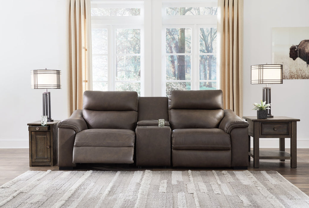 Salvatore 3-Piece Power Reclining Loveseat with Console - World Furniture Gallery (Newark, CA)