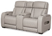 Boyington Power Reclining Loveseat with Console - World Furniture Gallery (Newark, CA)