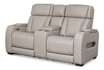 Boyington Power Reclining Loveseat with Console - World Furniture Gallery (Newark, CA)