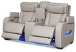 Boyington Power Reclining Loveseat with Console - World Furniture Gallery (Newark, CA)