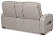 Boyington Power Reclining Loveseat with Console - World Furniture Gallery (Newark, CA)