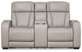 Boyington Power Reclining Loveseat with Console - World Furniture Gallery (Newark, CA)