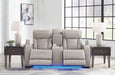 Boyington Power Reclining Loveseat with Console - World Furniture Gallery (Newark, CA)