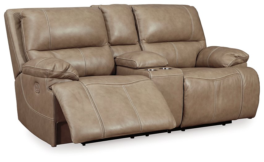 Ricmen Power Reclining Loveseat with Console - World Furniture Gallery (Newark, CA)