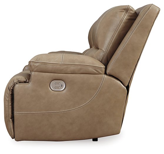 Ricmen Power Reclining Loveseat with Console - World Furniture Gallery (Newark, CA)