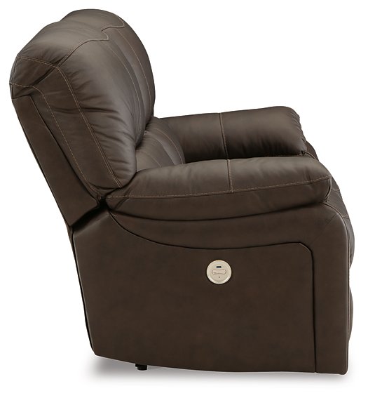 Leesworth Power Reclining Loveseat - World Furniture Gallery (Newark, CA)