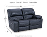 Leesworth Power Reclining Loveseat - World Furniture Gallery (Newark, CA)