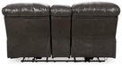 Hallstrung Power Reclining Loveseat with Console - World Furniture Gallery (Newark, CA)