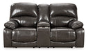 Hallstrung Power Reclining Loveseat with Console - World Furniture Gallery (Newark, CA)