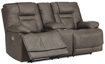 Wurstrow Power Reclining Loveseat with Console - World Furniture Gallery (Newark, CA)