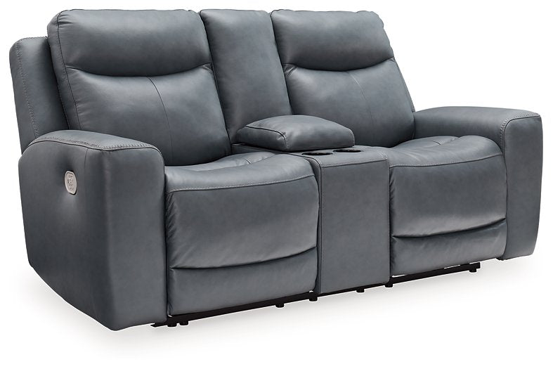 Mindanao Power Reclining Loveseat with Console - World Furniture Gallery (Newark, CA)