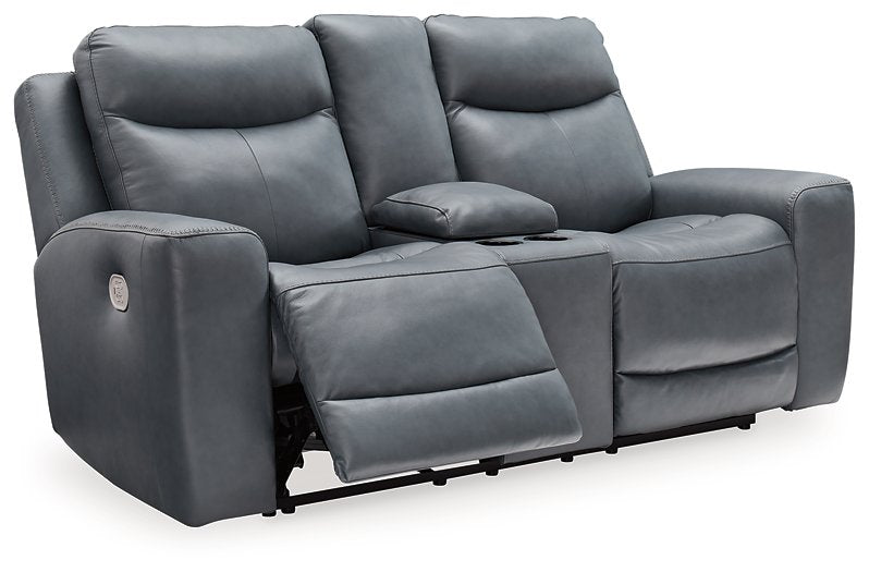 Mindanao Power Reclining Loveseat with Console - World Furniture Gallery (Newark, CA)