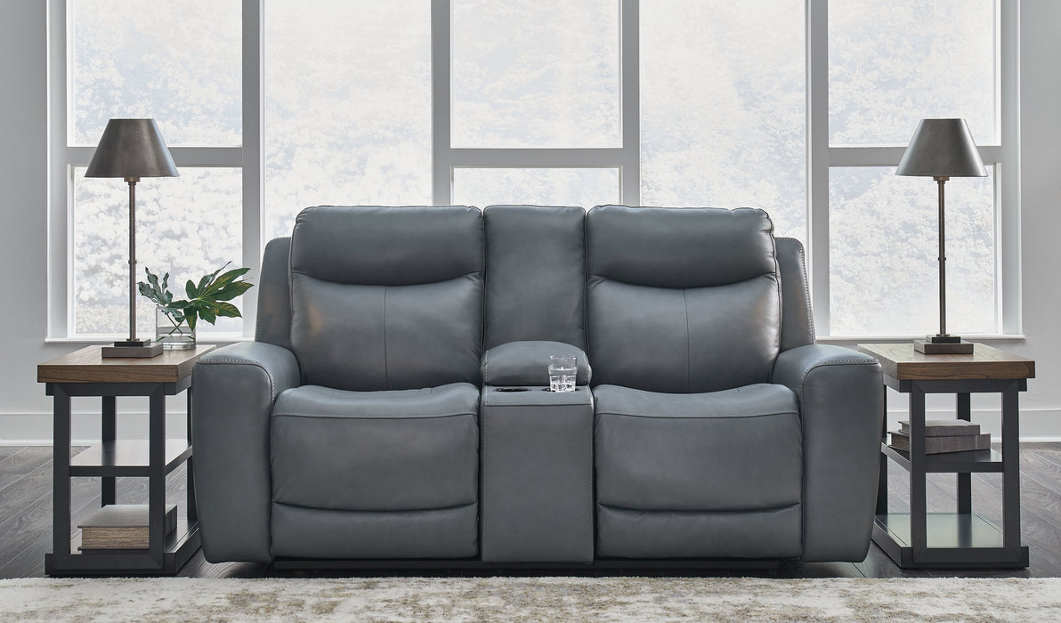 Mindanao Power Reclining Loveseat with Console - World Furniture Gallery (Newark, CA)