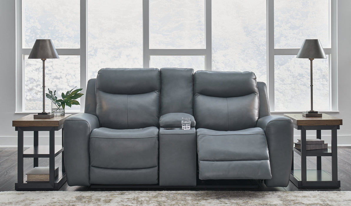 Mindanao Power Reclining Loveseat with Console - World Furniture Gallery (Newark, CA)