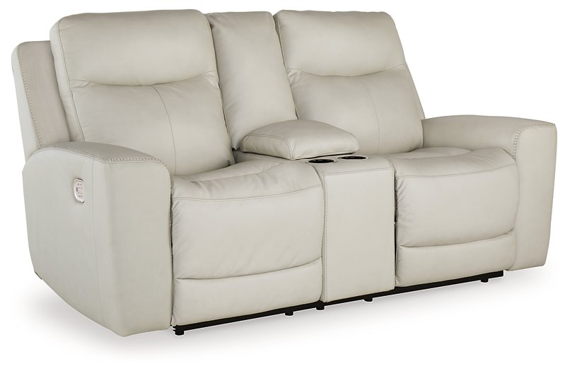 Mindanao Power Reclining Loveseat with Console - World Furniture Gallery (Newark, CA)