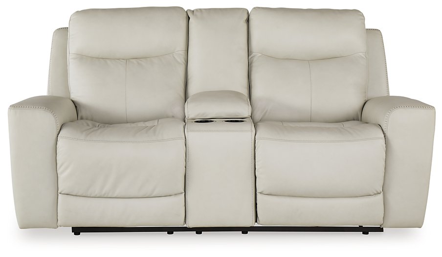 Mindanao Power Reclining Loveseat with Console - World Furniture Gallery (Newark, CA)