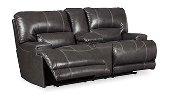 McCaskill Reclining Loveseat with Console - World Furniture Gallery (Newark, CA)